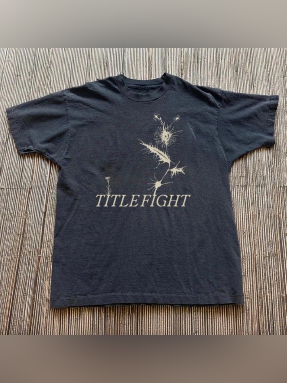 Black Title Fight Graphic Tee - Band Shirt